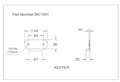 <!-SK-1001 Latch Strikes Line Drawing->