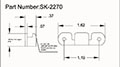 <!-SK-2270 Latch Strikes Line Drawing->