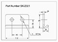 <!-SK-2301 Latch Strikes Line Drawing->