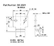 <!-SK-3501A Latch Strikes Line Drawing->