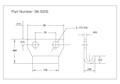 <!-SK-5200 Latch Strikes Line Drawing->