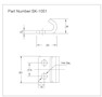 <!-SK-1051 Latch Strikes Line Drawing->