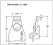 <!-LL-1080 Wing Turns-Link Locks Line Drawing->
