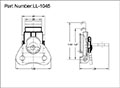 <!-LL-1045 Wing Turns-Link Locks Line Drawing->