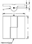 <!-Steel Adjustable Hinges Line Drawing->