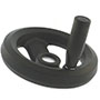 2 Spoke Nylon Handwheels with Revolving Handle
