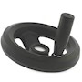 2 Spoke Nylon Handwheels with Folding Handle