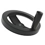 2 Spoke Aluminum Handwheels with Folding Handle - 4