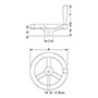 <!-3 Spoke Phenolic Handwheels with Revolving Handle- 2->