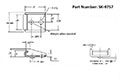 <!-SK-9757 Latch Strikes Line Drawing->