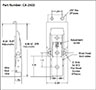<!-CA-2502 Adjustable Tension Latches Line Drawing->