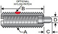 <!-Brass Standard Spring Plungers with Standard End Force - 2->