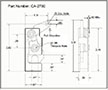 <!-CA-2760 Rotary Latches Line Drawing->