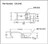 <!-CA-2100 Draw Latches with Hooked Loop Bail - 2->