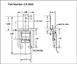 <!-CA-3560 Draw Latches Lockable Line Drawing->