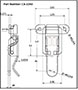 Draw-Latch-Straight-Loop-Bail-CA-2240-Line-Drawing