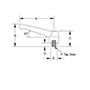 <!-Classic Style Metric Zinc Adjustable Handles with Stainless Steel Tapped Insert Line Drawing->