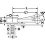 <!-Low Profile Adjustable Handles with Steel Stud Insert - 2->