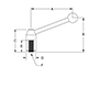 <!-Heavy Duty Adjustable Handles with Steel Tapped Insert - 2->