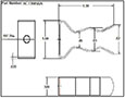 <!-HC-13985A26 Handle Clips Line Drawing->