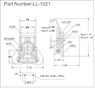 <!-LL-1021 Wing Turns-Link Locks Line Drawing->