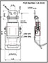 <!-CA-3530 Lockable Draw Latches with Compression Springs Line Drawing->