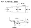 <!-CA-3900 Over-Center Draw Latches Line Drawing->