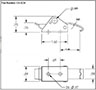 <!-CA-4234 Over-Center Draw Latches Padlockable Line Drawing->