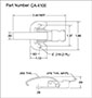 <!-CA-4100 Over-Center Draw Latches Solid Hook Line Drawing->