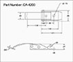 <!-CA-4200 Over-Center Draw Latches Solid Hook Line Drawing->
