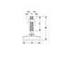 <!-Stainless Steel Studded Polymer Leveling Pads Line Drawing->