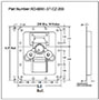 <!-RD-6095 Large Recessed Dish Twist Latches - 2->