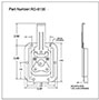 <!-RD-6135 Recessed Dish Twist Latches - 2->