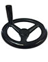  3 Spoke Plastic Offset Handwheels with Revolving Handles - 4