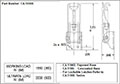 <!-CA-5100X Under Center Draw Latches Line Drawing->