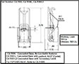<!-CA-5100L Under Center Draw Latches Padlockable Line Drawing->