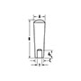 <!-Phenolic Sleeve Handles Line Drawing->