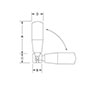 <!-Phenolic Revolving Safety Handles Line Drawing->