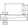 <!-Plastic Crank Handles with Steel Hub Line Drawing->