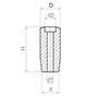 <!-Phenolic Handle Grips Line Drawing->