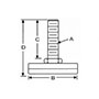 <!-Elastomer Base Leveling Pads Line Drawing->